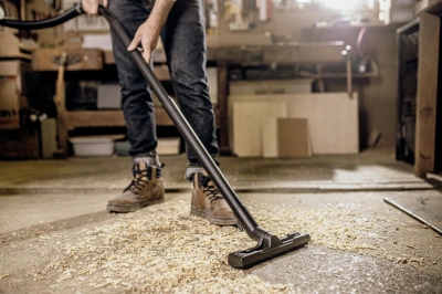 Строительный пылесос Karcher WD 3 P V-17/4/20 Workshop 1000Вт (уборка: сухая/влажная/выдув/сбор воды) желтый