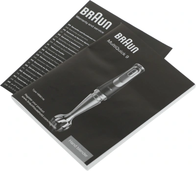 Блендер погружной Braun MQ9135XI 1200Вт черный/серебристый