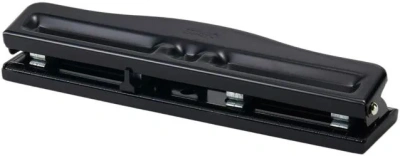 Дырокол Kw-Trio 09680 макс.:16лист. металл/пластик черный отв.:4 с линейкой