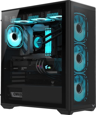 Корпус Formula Air Power G5 Plus черный без БП ATX 2xUSB2.0 audio bott PSU