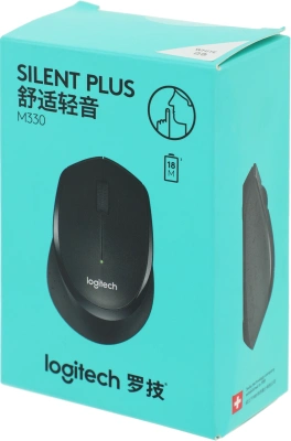 Мышь Logitech M330 Silent Plus белый оптическая 1000dpi silent беспров. USB 2but (910-004926)