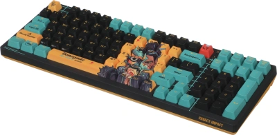 Клавиатура A4Tech AT98 Renegade черный/зеленый USB for gamer LED (AT98) кабель 1.8м