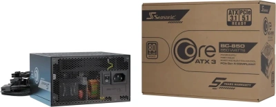 Блок питания Seasonic ATX 850W Core V2 BC-850 80+ bronze (20+4pin) APFC 120mm fan 2xSATA RTL