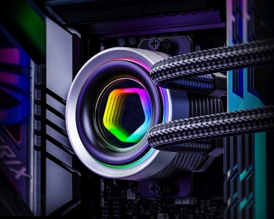 Система водяного охлаждения ID-Cooling FX240 Inf ARGB Soc-AM5/AM4/1200/1700/1851 черный 4-pin 27.2dB Al 300W Ret