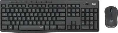 Клавиатура + мышь Logitech MK295 клав:черный мышь:черный USB беспроводная Multimedia (920-009813)