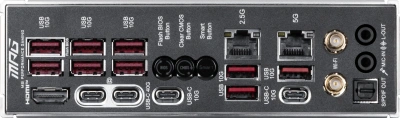 Материнская плата MSI MPG X870E CARBON MAX WIFI Socket AM5 AMD X870E 4xDDR5 ATX AC`97 8ch(7.1) 5Gigabit + 2.5Gigabit Ethernet RAID+HDMI