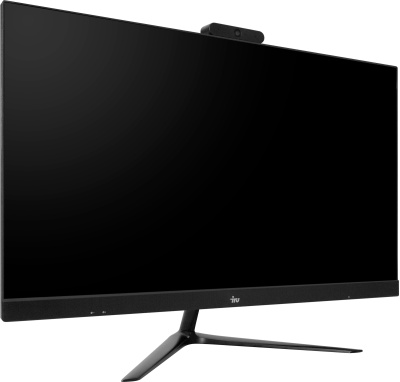 Моноблок IRU Агат 313 23.8" Full HD i3 10100 (3.6) 8Gb SSD256Gb UHDG 630 FreeDOS GbitEth WiFi BT 120W клавиатура мышь Cam черный 1920x1080