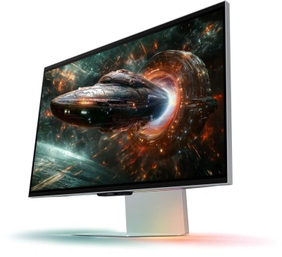 Монитор Samsung 27" Odyssey 3D LS27FG900XIXCI серебристый IPS LED 1ms 16:9 HDMI M/M матовая HAS 350cd 178гр/178гр 3840x2160 165Hz FreeSync Premium DP 4K 7.5кг
