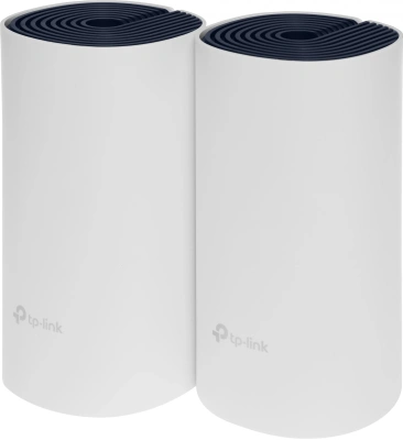 Бесшовный Mesh роутер TP-Link DECO P9(2-PACK) AC1200 10/100/1000BASE-TX белый (упак.:2шт)