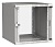 Шкаф коммутационный ITK Linea WE (LWE3-09U66-GF) настенный 9U 600x600мм пер.дв.стекл направл.под закл.гайки 50кг серый 550мм 16.8кг 200град. 450мм IP20 IK08 сталь