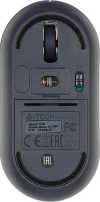 Мышь A4Tech Fstyler FG20 пепельный/синий оптическая 2000dpi беспров. USB для ноутбука 4but (FG20 ASH BLUE)