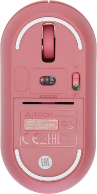 Мышь A4Tech Fstyler FG20 розовый оптическая 2000dpi беспров. USB для ноутбука 4but (FG20 PINK)