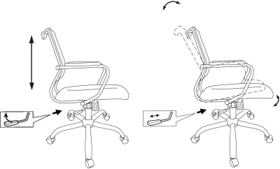 Кресло Бюрократ CH Balance-Low SL PU Line черный экокожа низк.спин. крестов. металл хром