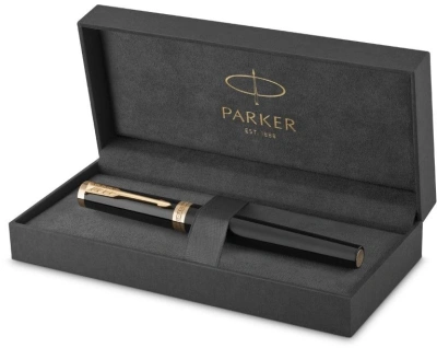 Ручка перьев. Parker Ingenuity Core F570 (2182005) Black GT F сталь нержавеющая подар.кор.