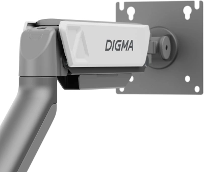 Кронштейн для мониторов ЖК Digma D-MM101 серый 17"-32" макс.9кг крепление к столешнице поворот и наклон