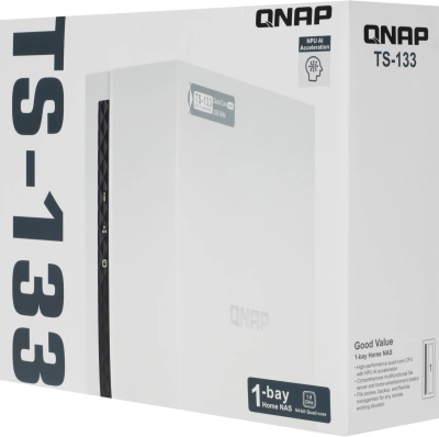 Сетевое хранилище NAS Qnap TS-133 1-bay настольный Cortex-A55 RK3566