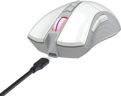 Мышь A4Tech Bloody R90 Plus белый оптическая 5000dpi беспров. USB 7but (R90 PLUS GREUISH WHITE)