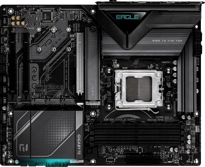 Материнская плата Gigabyte X870E EAGLE WIFI7 Socket AM5 AMD X870E 4xDDR5 ATX AC`97 8ch(7.1) 5Gigabit RAID+HDMI