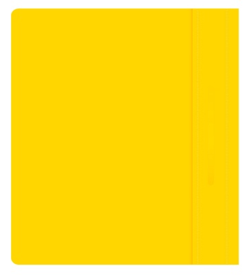 Папка-скоросшиватель Бюрократ Люкс -PSL20A5YEL A5 прозрач.верх.лист пластик желтый 0.14/0.18