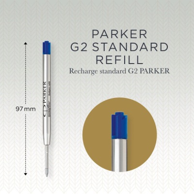 Стержень шариковый Parker QuinkFlow Z08 (1950368) F 0.8мм синие чернила блистер