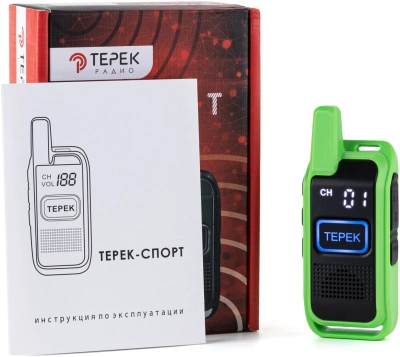 Рация Терек Спорт 199кан. до 3км аккум. сигн.Аналоговый зеленый (СПОРТ ЗЕЛЕНЫЙ)