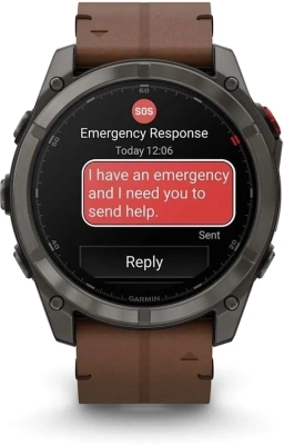 Смарт-часы Garmin Fenix 8 Pro 51мм 1.4" AMOLED корп.серый рем.песочный разм.брасл.:135-225мм (010-03199-40)