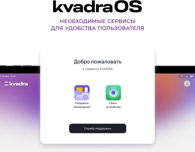 Планшет Kvadra TS11.02-2111-21 (2.4) 8C RAM6Gb ROM128Gb 10.95" IPS 2000x1200 4G KvadraOS серый 13Mpix 5Mpix BT WiFi microSD 256Gb 9000mAh 8hr
