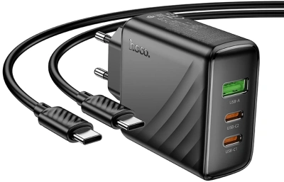 Сетевое зар./устр. Hoco CS26A Article 45W 3A (PD+QC+AFC) универсальное черный (PD45W)