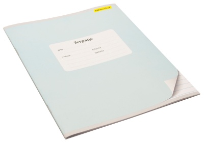 Тетрадь Silwerhof 721477-11 12л. лин. A5 203х164 Монохром мел.карт. вод.лак скрепка