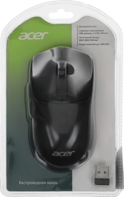 Мышь Acer OMR312 черный оптическая 3200dpi беспров. BT/Radio USB 5but (ZL.MCECC.035)
