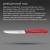 Нож кухонный Victorinox Swiss Classic (6.7831.C1) стальной столовый для овощей лезв.110мм серрейт. заточка красный