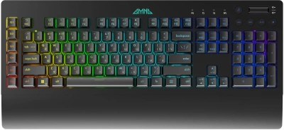 Клавиатура GMNG GG-KB770XP механическая черный USB Multimedia for gamer LED (подставка для запястий) (1901099) кабель 1.8м