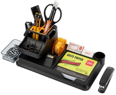 Органайзер настольный Deli E38252A 260x103x150мм черный