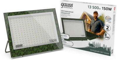 Прожектор уличный Gauss Elementary GFD007 светодиодный 150Втзеленый