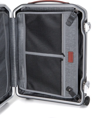 Чемодан Piquadro PQ-LM (BV4425PQLM/NCU) 40x55x20см 37л. 3.46кг. поликарбонат/натур.кожа темно-серый
