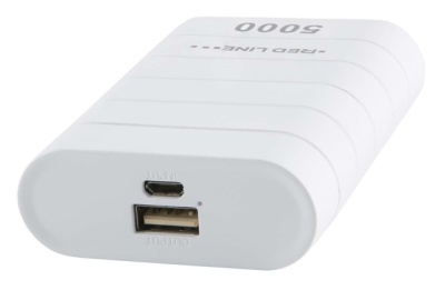 Мобильный аккумулятор Redline S5000 5000mAh 1A белый (УТ000013534)