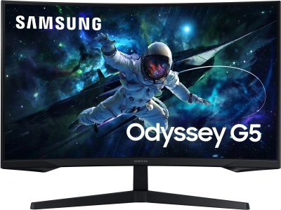 Монитор Samsung 27" Odyssey G5 S27CG550EI черный VA LED 1ms 16:9 HDMI матовая 300cd 178гр/178гр 2560x1440 165Hz FreeSync DP 2K USB 4.1кг