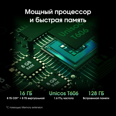 Планшет Digma Pro Pulse T606 (1.6) 8C RAM8Gb ROM128Gb 10.4" In-Cell 2000x1200 4G Android 14 темно-зеленый 13Mpix 5Mpix BT WiFi microSD 128Gb 7000mAh 500hrs