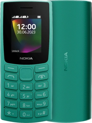 Мобильный телефон Nokia 106 DS TA-1564 зеленый моноблок 2Sim 1.8" 120x160 Series 30+ GSM900/1800 GSM1900 FM microSD max32Gb