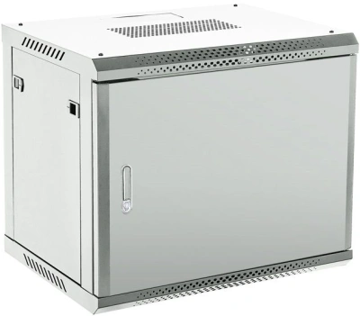 Шкаф коммутационный Rexant (04-1266-121) настенный 12U 600x600мм пер.дв.металл серый 230град. металл