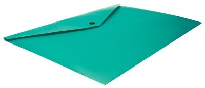 Конверт на кнопке Бюрократ -PK803TTURG A4 гориз. пластик 0.15мм бирюзовый