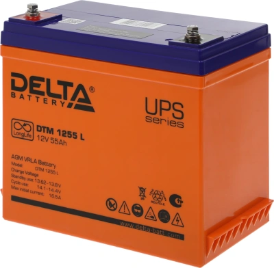 Батарея для ИБП Delta DTM 1255 L 12В 55Ач