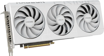 Видеокарта Asus PCI-E 5.0 PRIME-RX9070XT-O16GWHITE AMD Radeon RX 9070XT 16Gb 256bit GDDR6 2460/20000 HDMIx1 DPx3 HDCP Ret