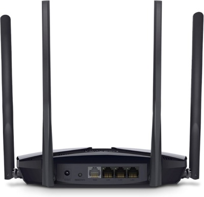 Роутер беспроводной Mercusys MR80X AX3000 10/100/1000BASE-TX черный