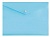 Конверт на кнопке Бюрократ Pastel -PKPAST/BLUE A4 пластик 0.18мм голубой