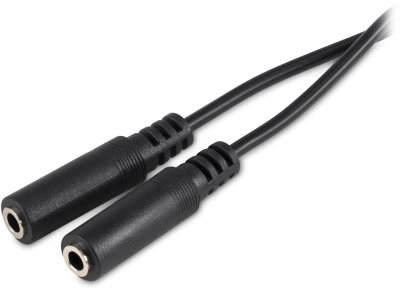 Адаптер аудио Buro BU-2XJACK-JACK 2xJack 3.5 (f)/Jack 3.5 (m) 0.2м. черный