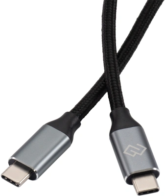 Кабель Digma D-TYPE-C-USB3.2-100W-4K-3M USB Type-C (m)-USB Type-C (m) 3м черный