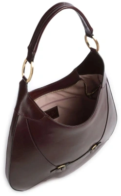 Сумка хобо The Bridge Isabella 04502501/YF бордовая натур.кожа