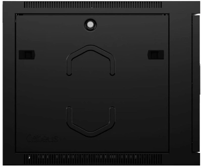 Шкаф коммутационный Cabeus (SH-05F-12U60/60-R-BK) настенный 12U 600x600мм пер.дв.стекл 50кг черный 540мм 27кг 220град. 635мм IP20 сталь