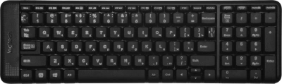 Клавиатура + мышь Logitech MK220 клав:черный мышь:черный USB беспроводная (920-003236)